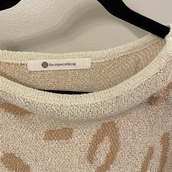 Impeccable Pig Cheetah Print Sweater - Picture 2 of 3